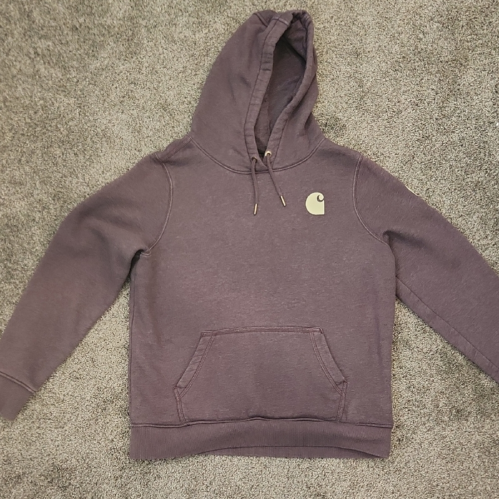 Carhartt Women's Purple Hoodie Sweater Large